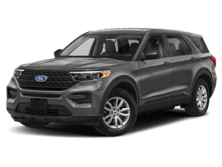 Gray 2022 Ford Explorer with no background - Nielsen Ford of Morristown model research landing page